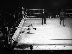 Wells v Beckett in a Boxing Match May 1920 Wells has been knocked out Wells v Beckett in a Boxing Match May 1920 Wells has been knocked out