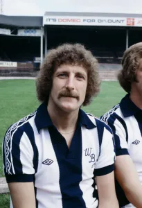 West Bromwich Albion footballer Tony Brown poses for a portrait at a photocall at The West Bromwich Albion footballer Tony Brown poses for a portrait at a photocall at The