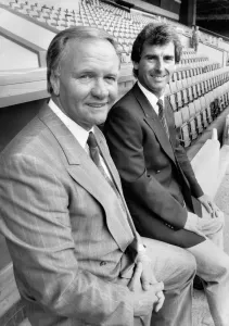 West Bromwich Albion manager Ron Atkinson with new signing Colin Addisson at West Bromwich Albion manager Ron Atkinson with new signing Colin Addisson at