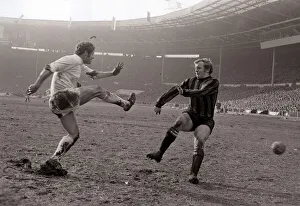 West Bromwich Albion v Manchester City Football League Cup Final Doug Fraser clears West Bromwich Albion v Manchester City Football League Cup Final Doug Fraser clears
