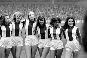 Images Dated 10th December 1972: West Bromwich Albion vs. Liverpool. Albions Go-Go girls wearing the junior team