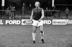 West Ham Footballer: Bobby Moore. March 1974 S74-1531-005 West Ham Footballer: Bobby Moore. March 1974 S74-1531-005