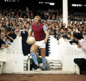 West Ham United captain leads out his team at Upton Park before the League Division One West Ham United captain leads out his team at Upton Park before the League Division One