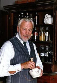 William Lucas Actor with A Mortar And Pestle A©Mirrorpix William Lucas Actor with A Mortar And Pestle A©Mirrorpix