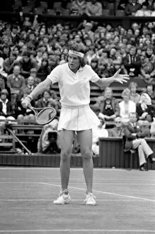 Images Dated 26th June 1981: Wimbledon 1981: Singles: Good win for Sue Barker against Miss B. Bunge