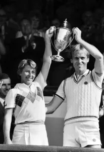 Wimbledon 1983: Men's Final: John McEnroe v. Chris Lewis. Winners and presentation Wimbledon 1983: Men's Final: John McEnroe v. Chris Lewis. Winners and presentation