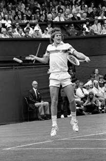 Images Dated 24th June 1981: Wimbledon 3rd Day: John McEnroe in action. June 1981 81-3579-007