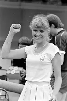 Images Dated 26th June 1981: Wimbledon 4th Day, Sue Barker, June 1981