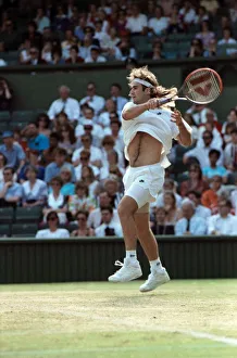 Wimbledon. Andre Agassi v. David Wheaton. July 1991 91-4353-073 Wimbledon. Andre Agassi v. David Wheaton. July 1991 91-4353-073