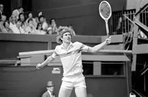 Wimbledon Tennis 1st Day: John McEnroe in action. June 1981 81-3536-029 Wimbledon Tennis 1st Day: John McEnroe in action. June 1981 81-3536-029