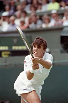 Wimbledon Tennis. Capriati v. Navratilova. July 1991 91-4218-046 Wimbledon Tennis. Capriati v. Navratilova. July 1991 91-4218-046