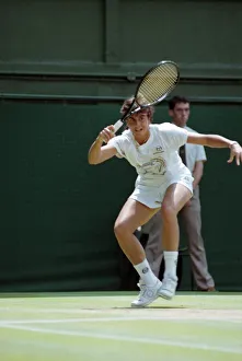 Wimbledon Tennis. Jennifer Capriati In Action. July 1991 91-4217-024 Wimbledon Tennis. Jennifer Capriati In Action. July 1991 91-4217-024
