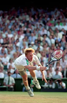Wimbledon Tennis. Men's Semi. Boris Becker v. David Wheaton. July 1991 91-4275-203 Wimbledon Tennis. Men's Semi. Boris Becker v. David Wheaton. July 1991 91-4275-203