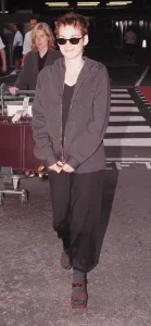 Winona Ryder Actress August 1997 arriving at Heathrow from Los Angeles Winona Ryder Actress August 1997 arriving at Heathrow from Los Angeles