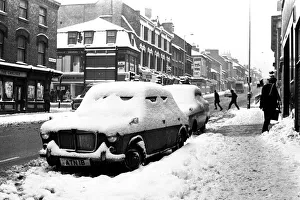 Winter weather 1972. Heavy snow on Westgate Road, Newcastle. 01/02/72 Winter weather 1972. Heavy snow on Westgate Road, Newcastle. 01/02/72