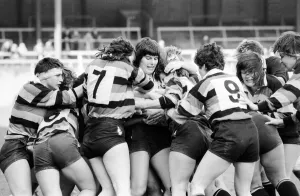 Womens Rugby Wasps v Richmond. 16th April 1987 Womens Rugby Wasps v Richmond. 16th April 1987