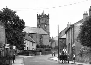Wooler's parish church, in 1939, stands on Castle Hill Wooler's parish church, in 1939, stands on Castle Hill
