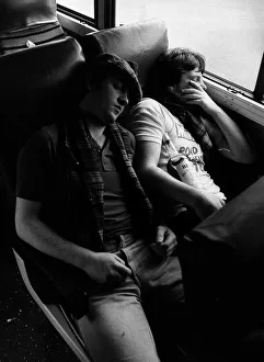 World Cup 1978 MSI Charlie Gibbons, Alistair Steele, Scotland fans asleep on bus World Cup 1978 MSI Charlie Gibbons, Alistair Steele, Scotland fans asleep on bus