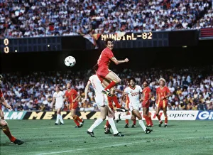 World Cup 1982 Belgiun 0 USSR 1 Belgium repel another soviet attack on goal World Cup 1982 Belgiun 0 USSR 1 Belgium repel another soviet attack on goal
