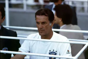 World Cup 1982 Brazil manager Tele Santana looks on as his team lose 3-2 to World Cup 1982 Brazil manager Tele Santana looks on as his team lose 3-2 to