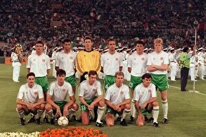 Images Dated 3rd June 1990: World Cup 1990 Quarter Final Ireland 0 Italy 1 Ireland team