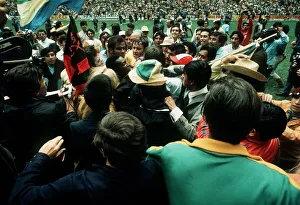 World Cup final 1970 at the Aztec Stadium in Mexico City. Brazil 4 v Italy 1 World Cup final 1970 at the Aztec Stadium in Mexico City. Brazil 4 v Italy 1