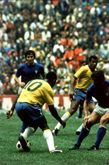 00236 Collection: World Cup final 1970 Brazil 4 Italy 1 football Pele no 10