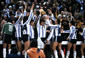 World Cup Final Holland v Argentina Argentine captain Passarella World Cup Final Holland v Argentina Argentine captain Passarella