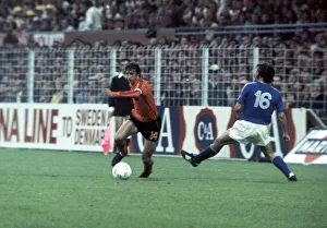 World Cup First Round Group 3 match in Dortmund, West Germany. Holland 0 v Sweden 0 World Cup First Round Group 3 match in Dortmund, West Germany. Holland 0 v Sweden 0