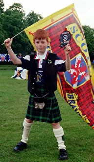World Cup France 1998 Football Young Scotland fan watching Scotland v Norway World Cup France 1998 Football Young Scotland fan watching Scotland v Norway