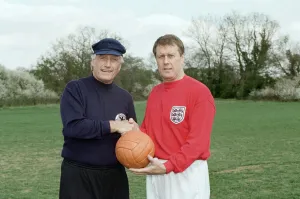World Cup rivals Geoff Hurst and Hans Tilkowski reunite to play a game of football with World Cup rivals Geoff Hurst and Hans Tilkowski reunite to play a game of football with