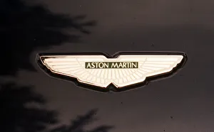 A world famous marque, the Aston Martin badge A world famous marque, the Aston Martin badge