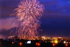 World War Two - Second World War - 50th Anniversary VE Day Celebrations - Fireworks World War Two - Second World War - 50th Anniversary VE Day Celebrations - Fireworks
