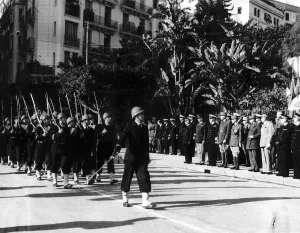 WW2 Parade in Algiers in honour of the Allied soldiers who fell in battle WW2 Parade in Algiers in honour of the Allied soldiers who fell in battle