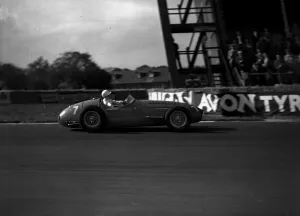 Y2K Stirling Moss 1954 winning Aintree Trophy Race Liverpool in a Masserati motor car Y2K Stirling Moss 1954 winning Aintree Trophy Race Liverpool in a Masserati motor car