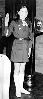 Nine year old Marion Scott in a 1974 Brownie Uniform. The current tinic costs about Nine year old Marion Scott in a 1974 Brownie Uniform. The current tinic costs about