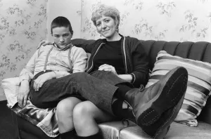 Mirror/1100to1199 01169/year old skinhead chris harward poses home mother Mirror/1100to1199 01169/year old skinhead chris harward poses home mother