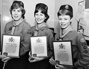Years of hard work finally paid off for three Yarm guides when they were awarded their Years of hard work finally paid off for three Yarm guides when they were awarded their