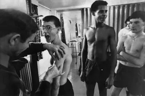 Young Army soldiers receive their medication in the form of injections Young Army soldiers receive their medication in the form of injections
