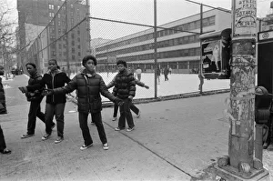 Young girls in New York. 13th February 1981 Young girls in New York. 13th February 1981