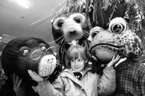 Young Verity met some old friends from Wind in the Willows when she got a sneak preview Young Verity met some old friends from Wind in the Willows when she got a sneak preview