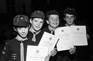 These four youngsters have all hit the cub world's bullseye by earning their gold These four youngsters have all hit the cub world's bullseye by earning their gold