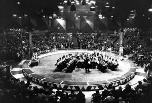 The youth of Glossop School Band to play the last music in the Kings Hall at Belle Vue The youth of Glossop School Band to play the last music in the Kings Hall at Belle Vue