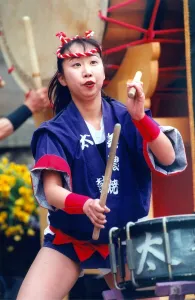 Yuki Hotta, of the Japanese Drum Band Tajimi Mino-Yaki Daiko Yuki Hotta, of the Japanese Drum Band Tajimi Mino-Yaki Daiko