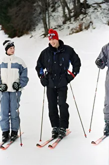 Zara Phillips and Prince William on the ski slopes of Klosters during an official Zara Phillips and Prince William on the ski slopes of Klosters during an official