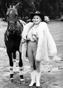 Zsa ZSa Gabor Actress pictured at Guards Polo Club. She plays the game in Florida Zsa ZSa Gabor Actress pictured at Guards Polo Club. She plays the game in Florida
