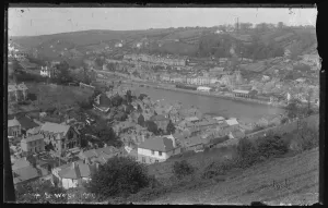 UK Coastal Villages Prints: Looe from West Looe Downs