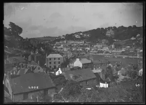 Downs View Looe Prints: Looe, general view from Downs View, West Looe