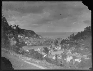 South West England Landscapes Prints: Looe looking towards Rame Head from West Looe Downs