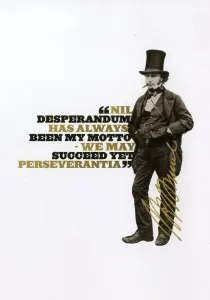 Tunnel Prints: Print of Brunel with the motto Nil Desperandum